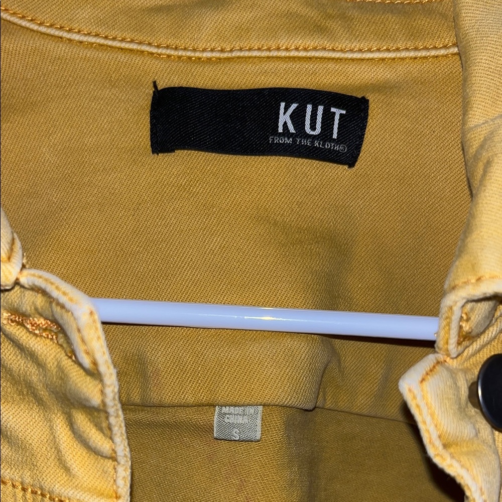 Kut from the Kloth Mustard Jean Jacket - Picture 3 of 5